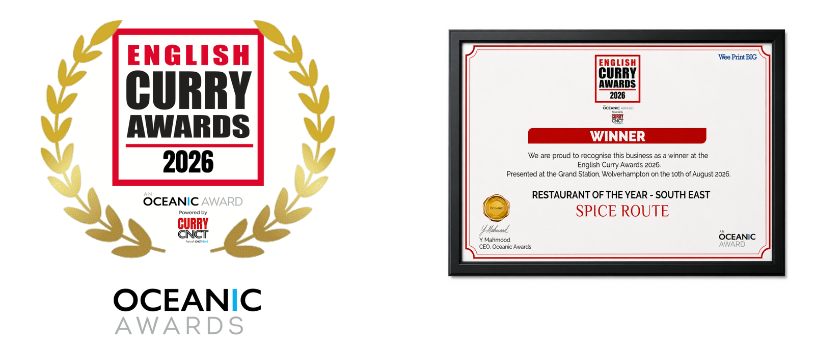 Award Winning Restaurant in Andover